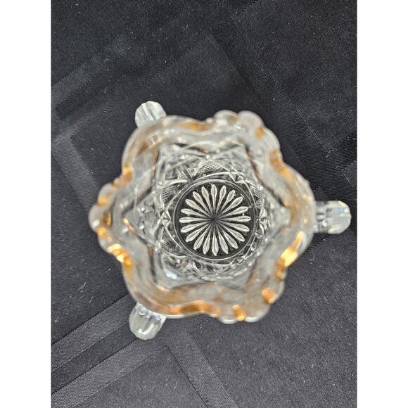 American Glass Gold Trim Toothpick Holder in the Minnesota Pattern Circa 1890’s - Picture 4 of 6